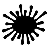 Black Ink Splotch, blob stain drip drop splatter vector
