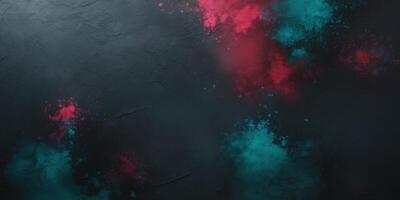 Abstract Textured Background with Teal Red and Dark Shades photo