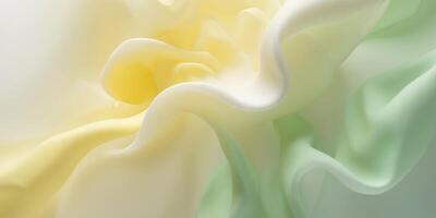 Gradient blend of soft yellow and green creating a soothing atmosphere. photo