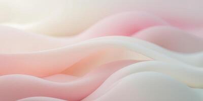 Pastel gradient background with smooth transition of pink and cream hues photo