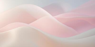 Pastel gradient background with smooth transition of pink and cream hues. photo