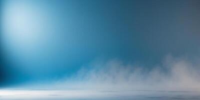 Stunning abstract blue background with blurred floor perfect for creative product display in a modern setting photo