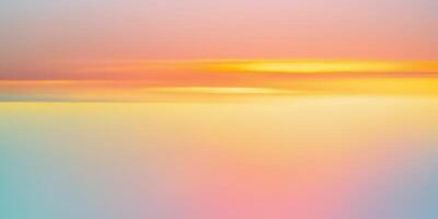 Sunset Gradient Background with Orange and Yellow Warm Colors Abstract Design photo