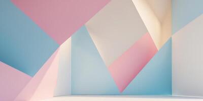 Abstract Polygonal Background with Color Palette photo