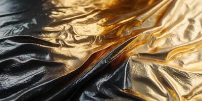Textured metallic background showing a gradient of colors from black to gold photo