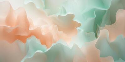 Mint And Peach Color Texture Abstract Background photo