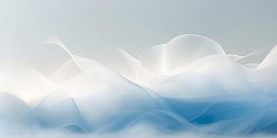 Abstract Soft Blue and White Gradients Gentle Light Diffusion Tranquil Atmosphere Background photo