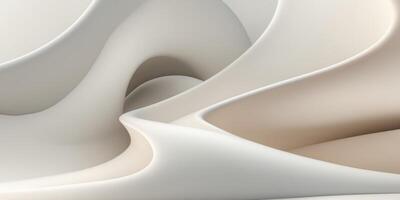 Abstract design featuring smooth curves and gradients in neutral tones photo