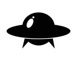 ufo flying icon vector