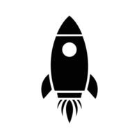 Rocket icon. Launch spaceship or spacecraft. Rocket fast flying for space. New business start up. vector