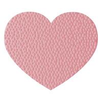 Heart design with quilted texture on white background vector