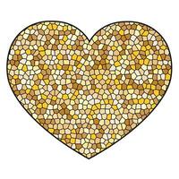 Golden heart design luxury concept vector