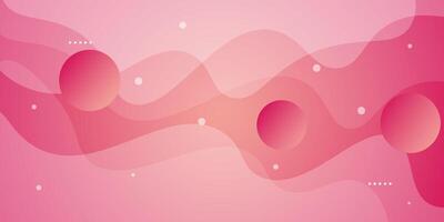 Modern wavy pink textured background design in 3D style with dynamic pink color. EPS10 vector