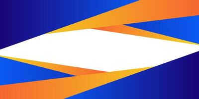 Abstract geometric futuristic 3D background with colorful bright orange and blue gradient background design. Overlapping shapes pattern. Eps10 vector