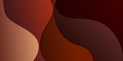 Modern dynamic brown textured background design in 3D style with dark colors vector