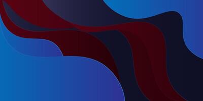 Modern abstract fluid background with blue and red color wave design. eps10 vector
