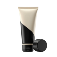 A tube of cream with a black cap on it png