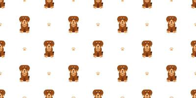 Character cute dog seamless pattern background for design. vector