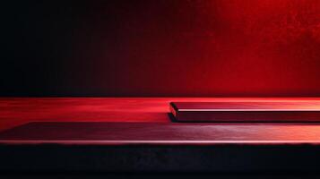 A red background with a red square on it photo