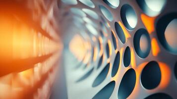 A series of circles are arranged in a spiral pattern photo