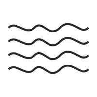 Wave Icon Simple Wave Symbol vector