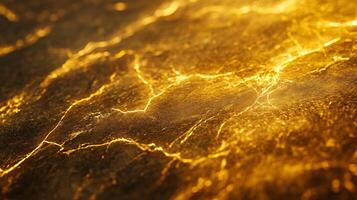 A close up of a yellow surface with a lot of cracks and splinters photo