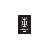 Passport icon logo design template isolated illustration vector