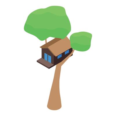 Tree house in the tree