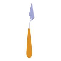 A knife with a long handle and a small blade vector
