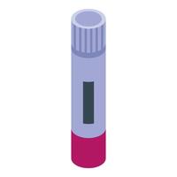 A tube with a red cap on it vector