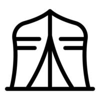 A tent icon on a white background vector