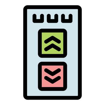A checkbox icon with two arrows vector