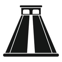A black and white image of a pyramid vector