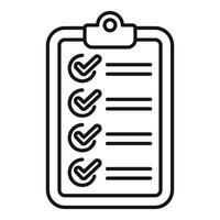 Checklist icon illustration on white background vector