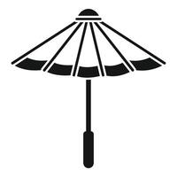 An umbrella is shown in black and white vector
