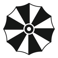 An umbrella with a black and white design vector