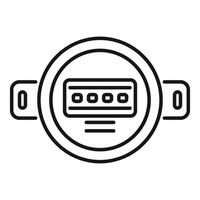 A black and white image of a car dashboard vector