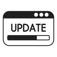 Update icon illustration on white background vector