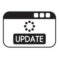 Update icon illustration on white background vector