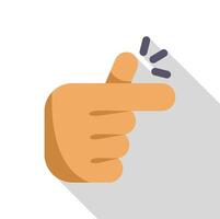A hand pointing at something with a finger vector