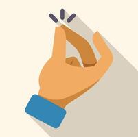 A hand with a finger pointing up vector