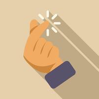 A hand pressing a button with a light on it vector