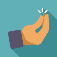 A hand holding a button with a light bulb vector