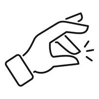 A hand with a finger pointing to a light vector
