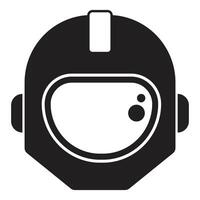 Helmet protecting space explorers during missions vector