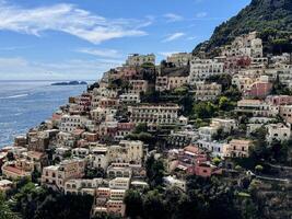 Positano town and beach in Amalfi photo