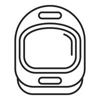 Spacesuit helmet glass visor protecting astronaut face during spacewalk vector