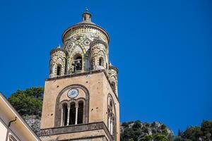 Bell tower of Cathedral of St. Andrew in Amalfi, Italy. photo