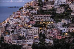 Positano town and beach good view photo