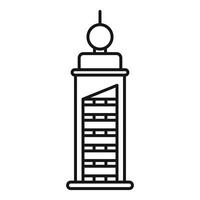 Modern skyscraper reaching for the sky with sleek design vector